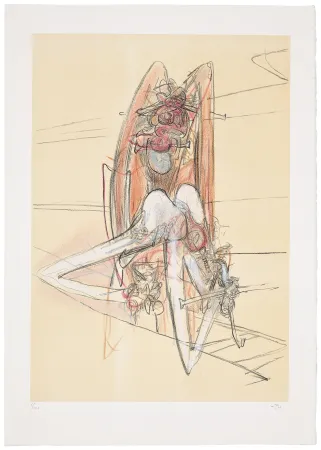 Lithografie Matta - Nue bu