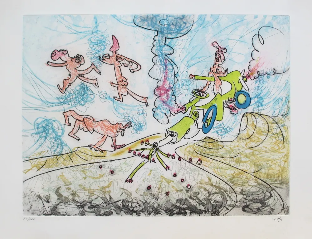 Ets En Aquatint Matta - Oh! Tomobiles