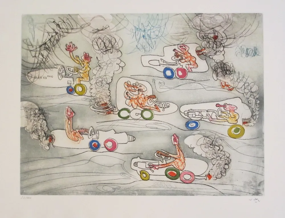 Ets En Aquatint Matta - Oh! Tomobiles