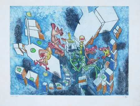 Ets En Aquatint Matta - Omnimal