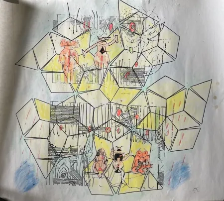 Geen Techniek Matta - Original mixed media work