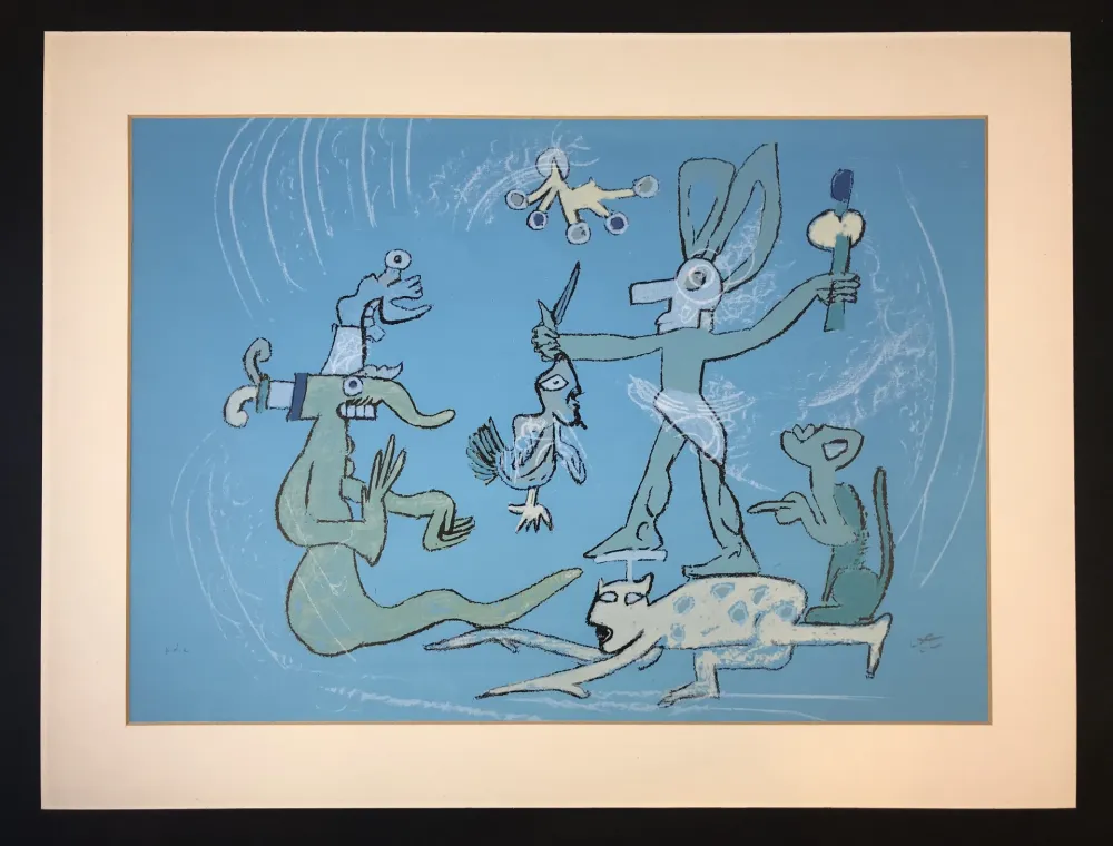 Lithografie Matta - Resumen de iguana ( from Verbo America ) 