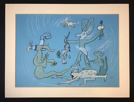 Lithografie Matta - Resumen de iguana ( from Verbo America ) 