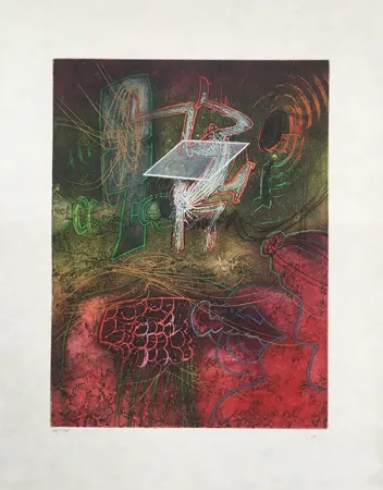 Ets En Aquatint Matta - Season in Hell – Damne par l’arc-en-ciel 