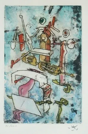 Ets En Aquatint Matta - Songe Songé