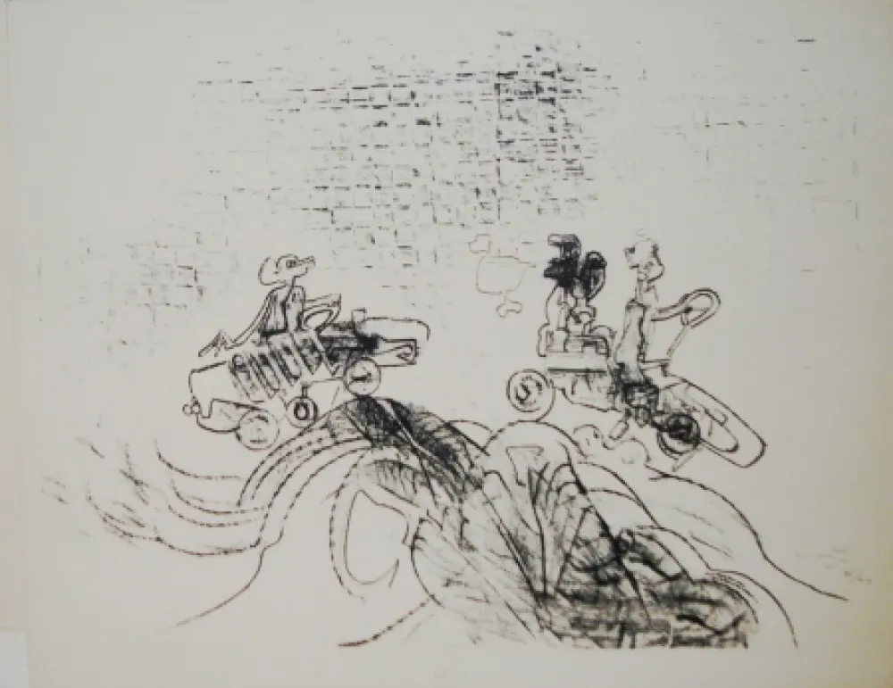 Lithografie Matta - The Car-Boys