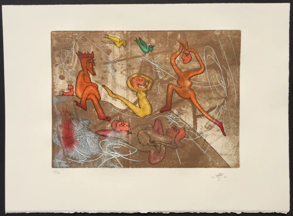 Ets En Aquatint Matta - The King