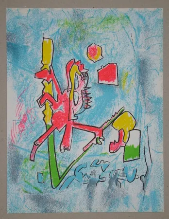 Lithografie Matta - T'ou't se tient