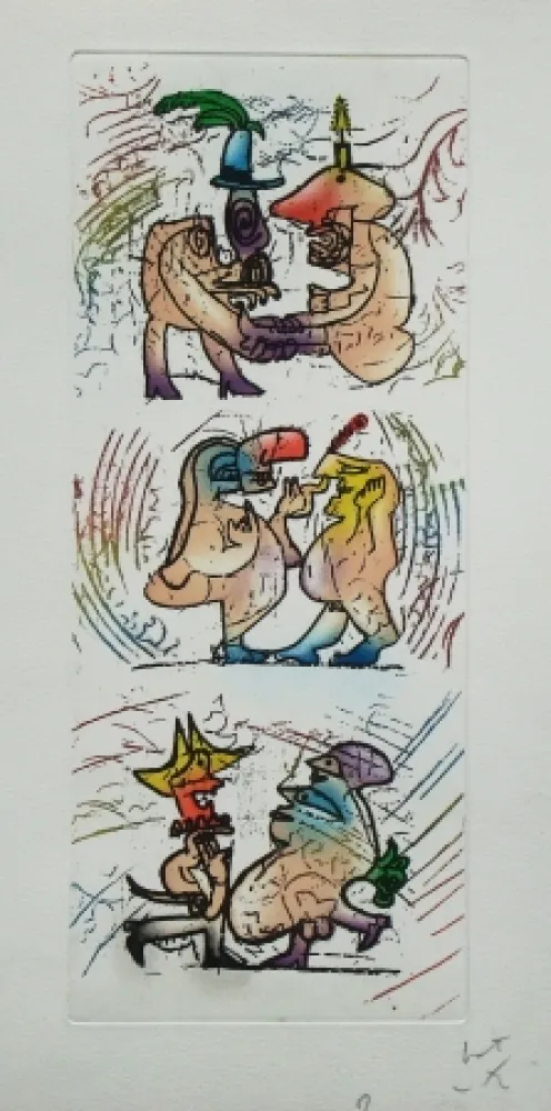 Ets En Aquatint Matta - Ubu Roi (planche 2)