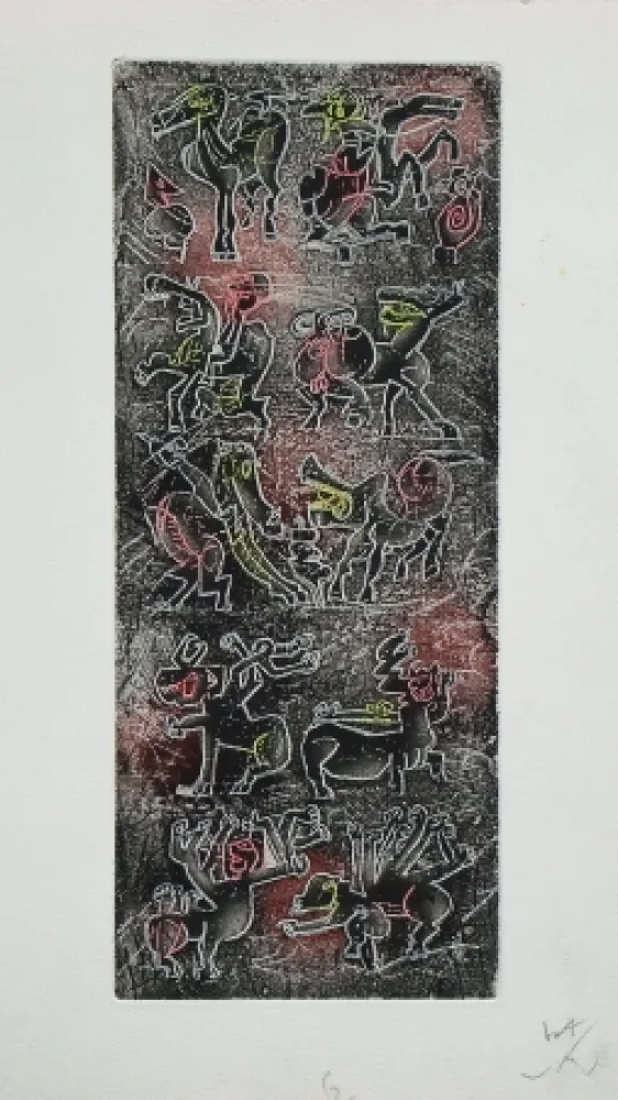 Ets En Aquatint Matta - Ubu Roi (planche 6)