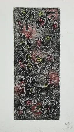 Ets En Aquatint Matta - Ubu Roi (planche 6)