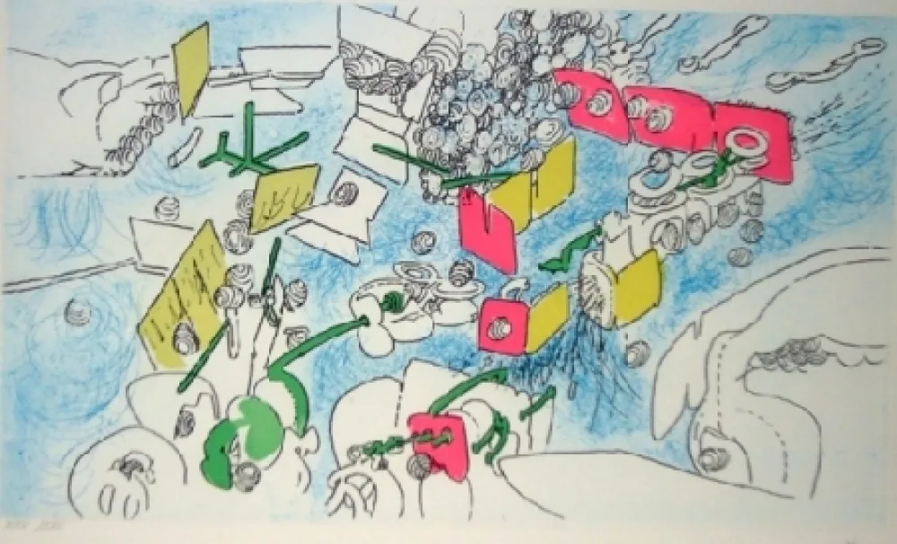 Lithografie Matta - Un pourquoi final