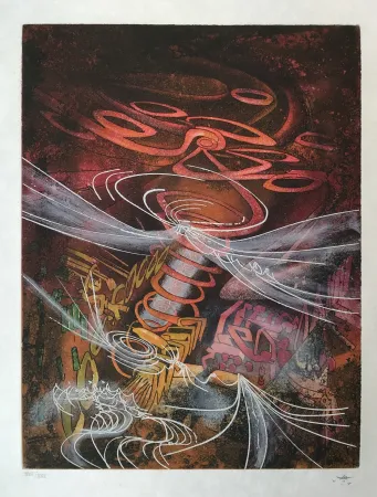 Ets En Aquatint Matta - Untitled