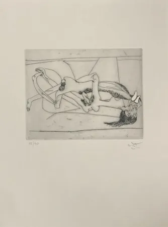 Ets En Aquatint Matta - Untitled 212 (From the New School)