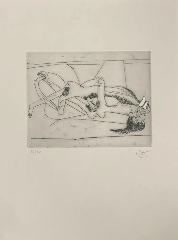 Ets En Aquatint Matta - Untitled 212 (From the New School)