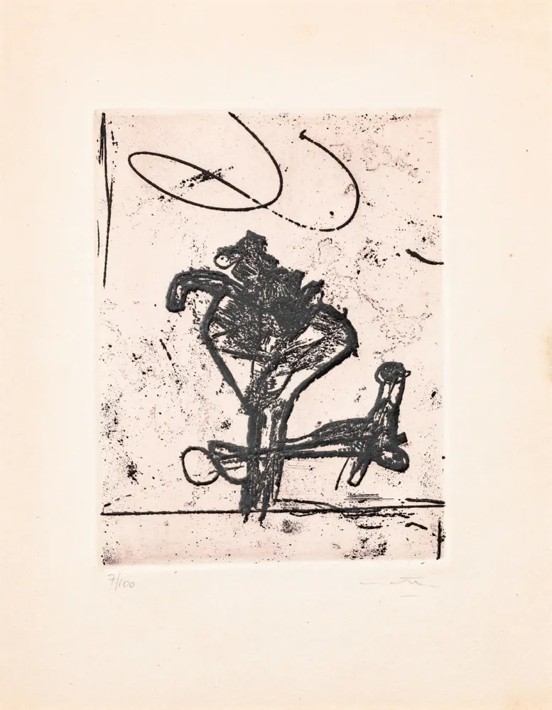 Ets En Aquatint Matta - Untitled