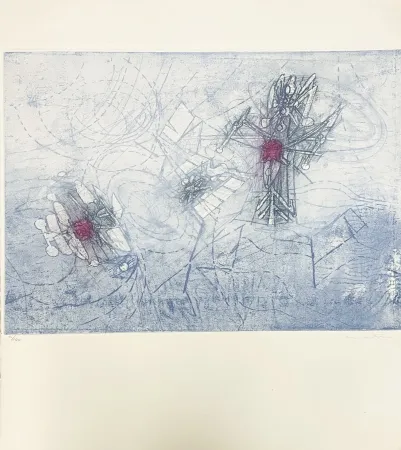 Lithografie Matta - Untitled XXI (from Come Detta Dentro Vo Significando)