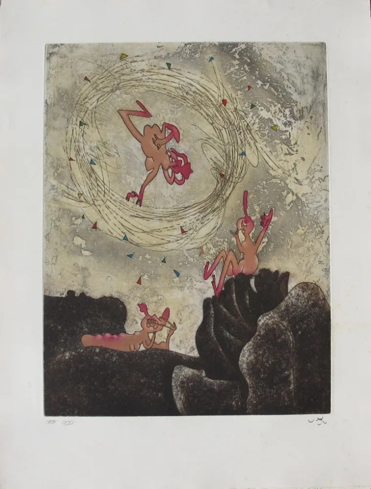 Ets En Aquatint Matta - Va-riante