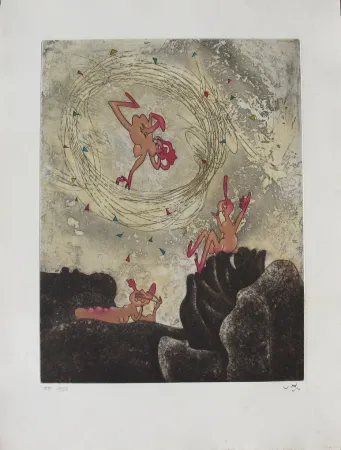 Ets En Aquatint Matta - Va-riante