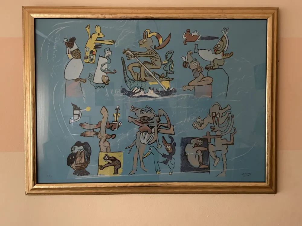 Lithografie Matta - Verbo America