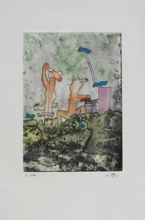 Ets En Aquatint Matta - Vivante mortalité 3