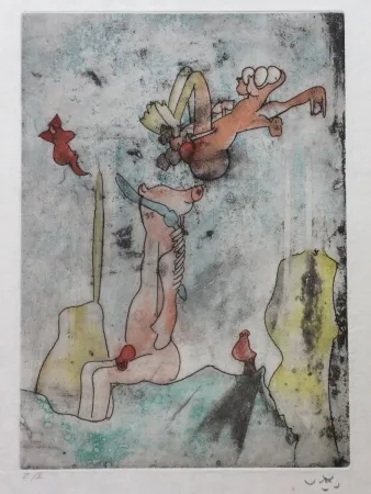 Ets En Aquatint Matta - Vivante mortalité (Planche 5)