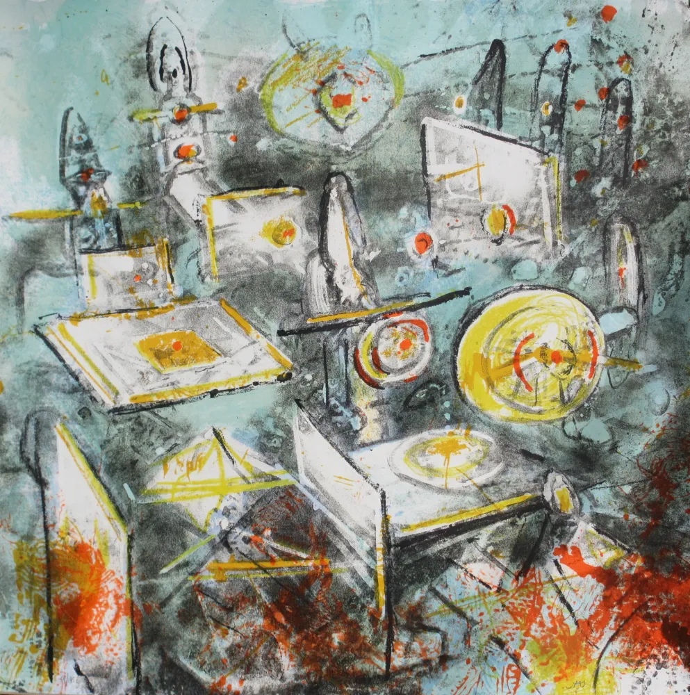 Lithografie Matta - Voies nucléaires (USUOA)