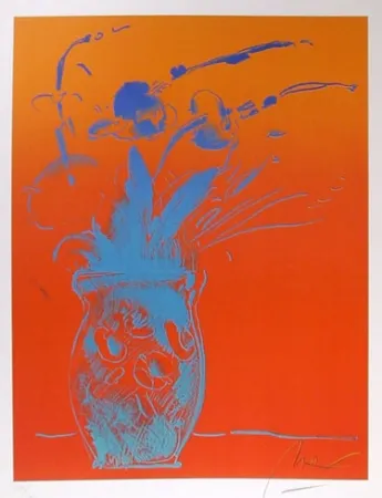 Lithografie Max - Blue Vase