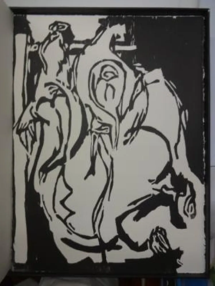 Houtsnede Mazet - Eclats