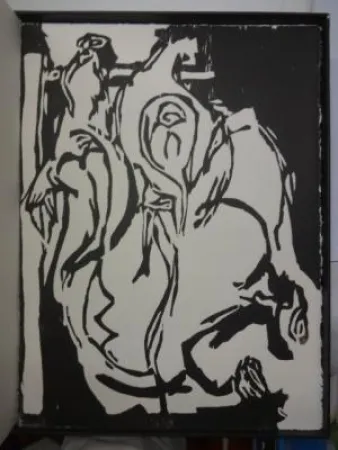 Houtsnede Mazet - Eclats