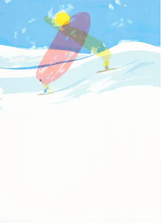 Lithografie Mcdonald  - Ski Couple