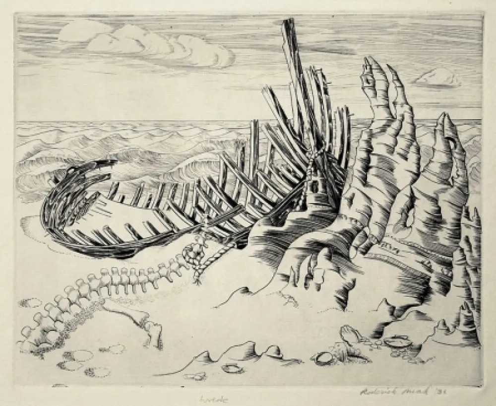 Ets Mead - Wreck (Wreck on Shore; Wrecked Ship)