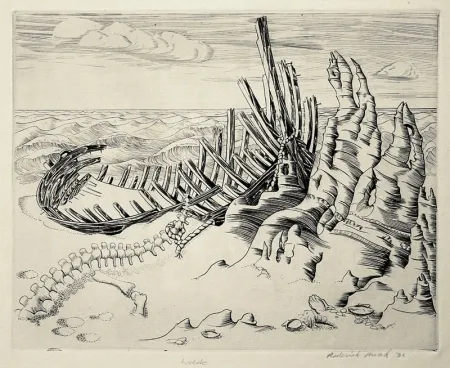 Ets Mead - Wreck (Wreck on Shore; Wrecked Ship)