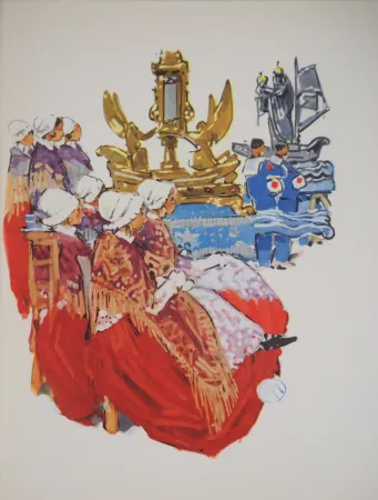 Poster Méheut - Bretagne : Hommage aux Marins