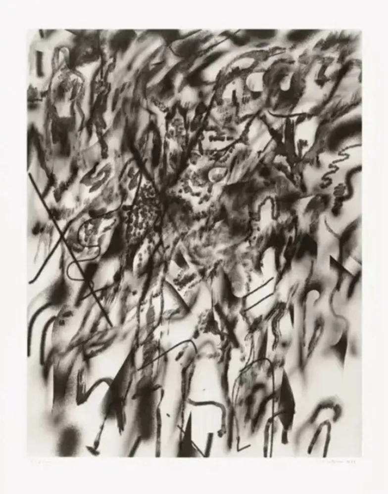 Lithografie Mehretu - Corner of Lake and Minnehaha (smoke)