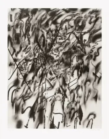 Lithografie Mehretu - Corner of Lake and Minnehaha (smoke)