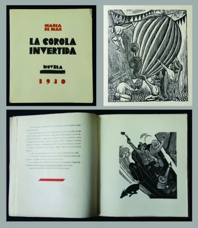 Houtsnede Mendez - La Corola Invertida - novella by Maria Del Mar