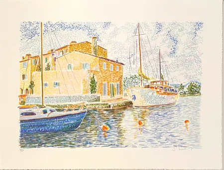 Lithografie Mendjisky - Port Grimaud
