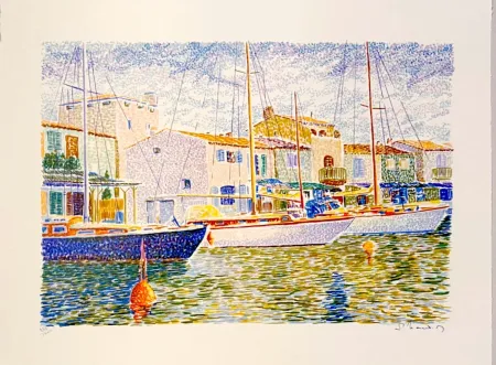 Lithografie Mendjisky - Port Grimaud