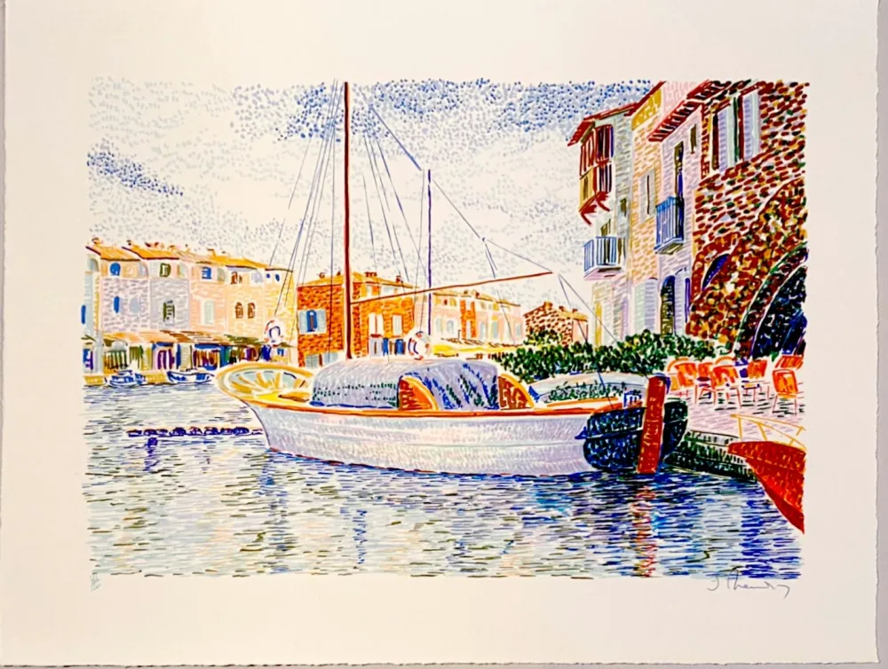 Lithografie Mendjisky - Port Grimaud