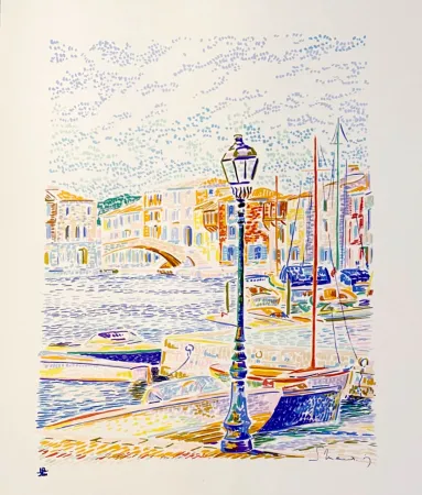 Lithografie Mendjisky - Port Grimaud