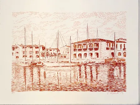 Lithografie Mendjisky - Port Grimaud