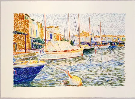 Lithografie Mendjisky - Port Grimaud