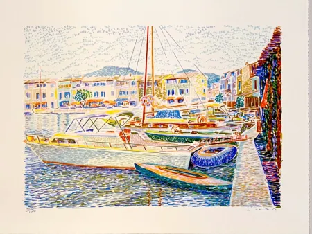 Lithografie Mendjisky - Port Grimaud