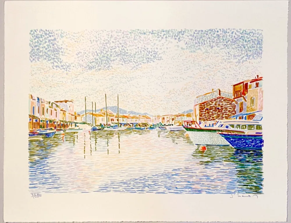 Lithografie Mendjisky - Port Grimaud