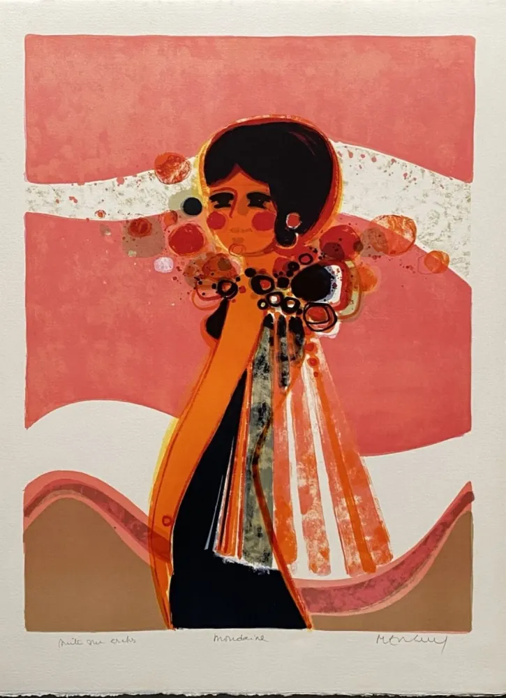 Lithografie Menguy - La mondaine