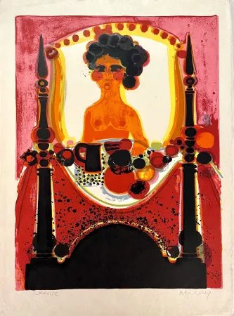 Lithografie Menguy - Le Petit-Déjeuner