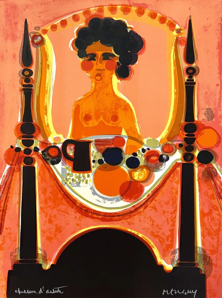 Lithografie Menguy - Le Petit-Déjeuner