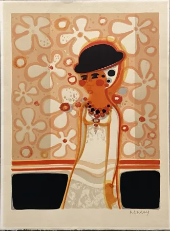 Lithografie Menguy - Rêverie