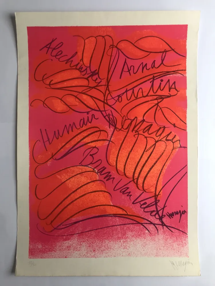 Lithografie Messagier - Alechinsky, Arnal, Courtin, Humair, Messagier, Bram Van Velde